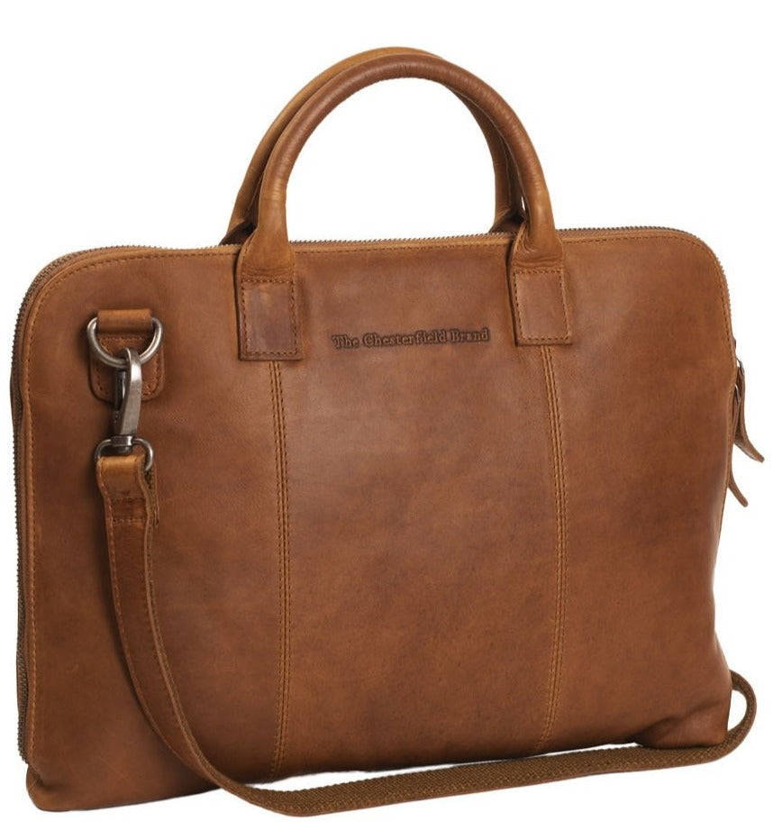 The Chesterfield Brand Harvey 14" Pc Veske I Skinn Cognac