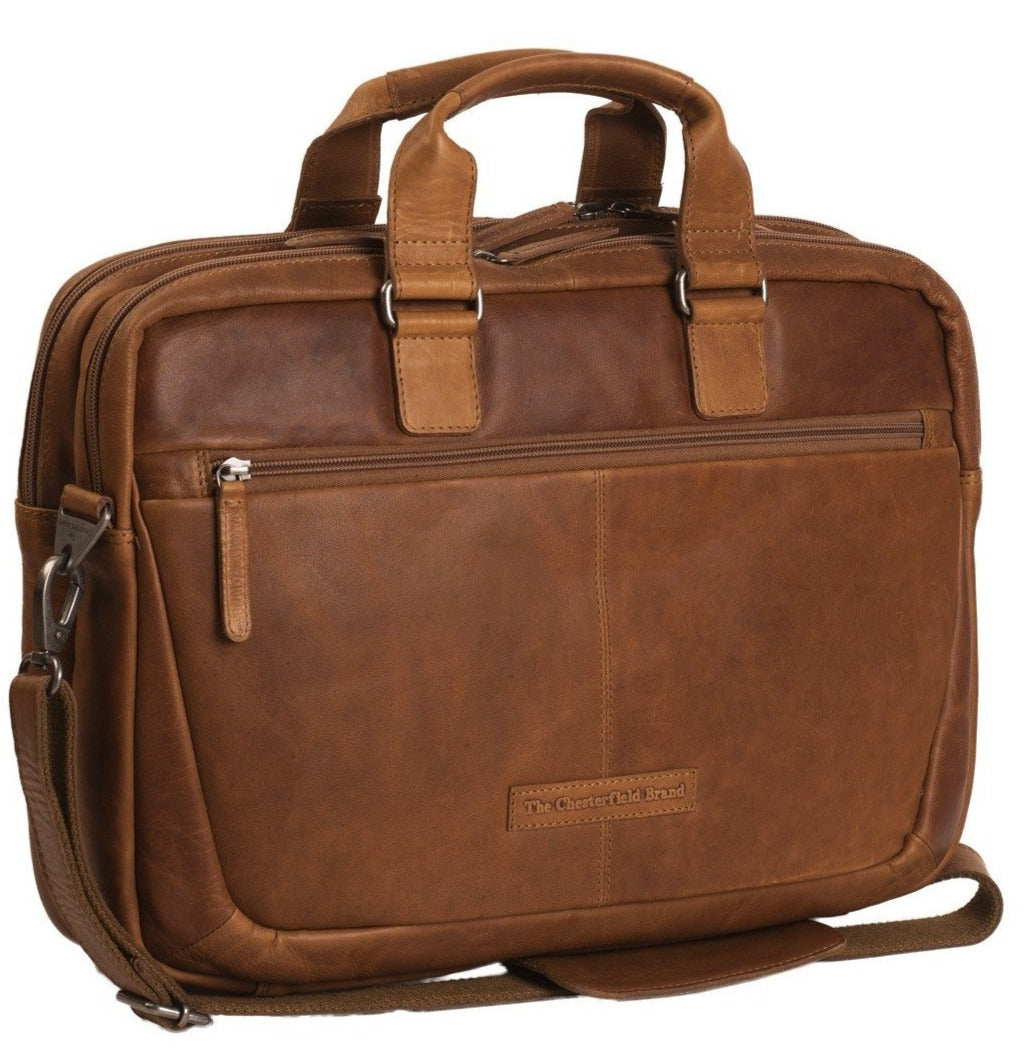 The Chesterfield Brand Seth 15" Pc Veske I Skinn Cognac