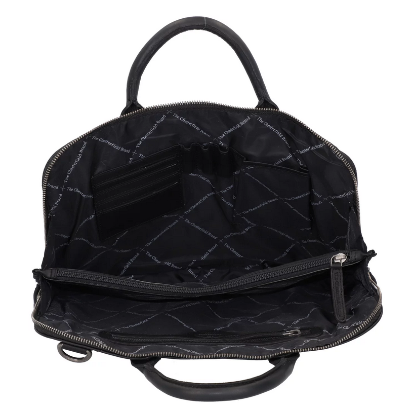 The Chesterfield Brand Harvey 14" Pc Veske I Skinn Svart