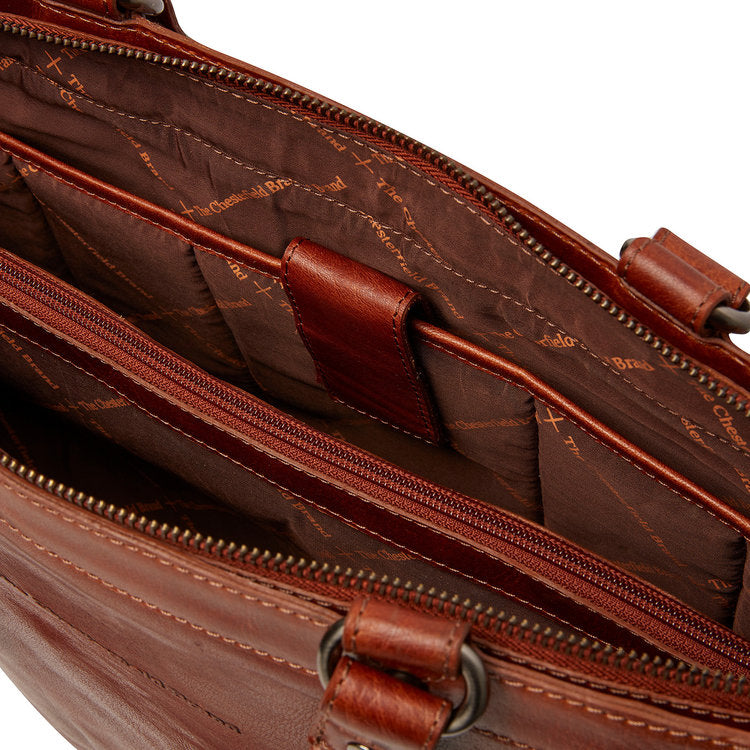 The Chesterfield Brand Stockholm Shopper I Skinn Cognac