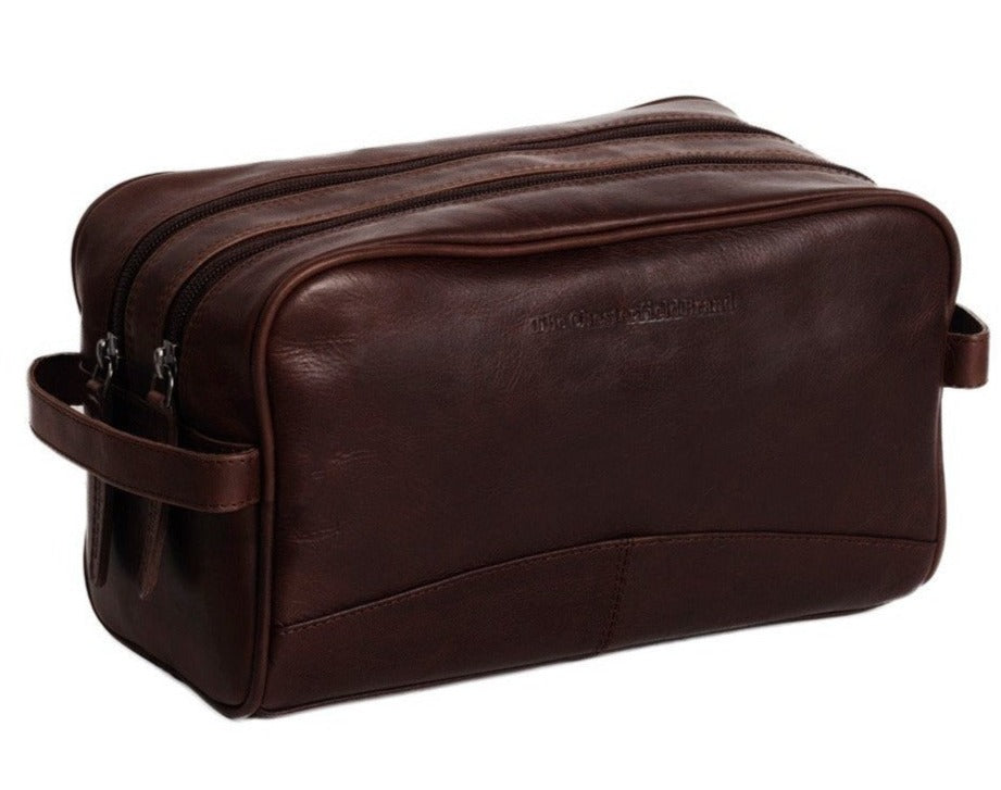 The Chesterfield Brand Stacey Toalettmappe I Skinn Brun