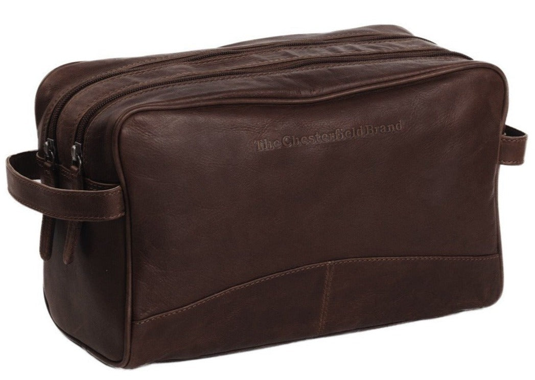 The Chesterfield Brand Stefan Toalettmappe I Skinn Brun