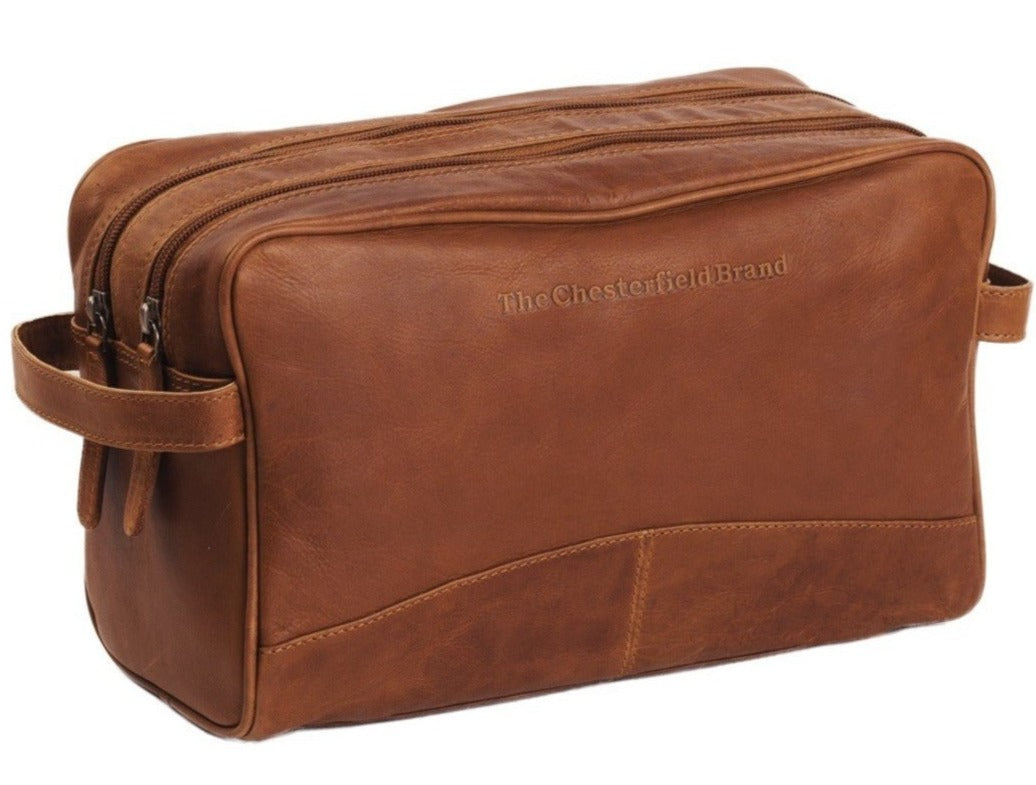 The Chesterfield Brand Stefan Toalettmappe I Skinn Cognac