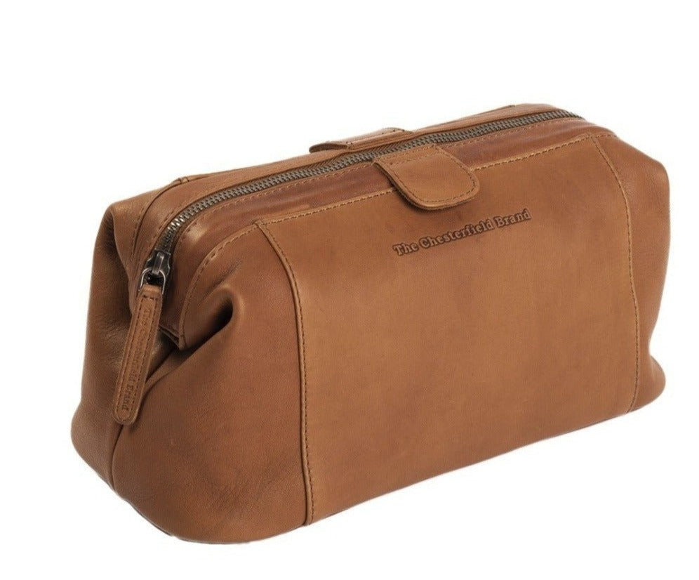 The Chesterfield Brand Vince Toalettmappe I Skinn Cognac