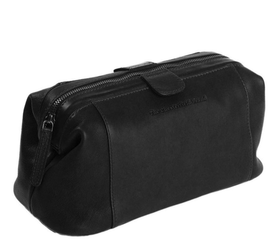 The Chesterfield Brand Vince Toalettmappe I Skinn Svart