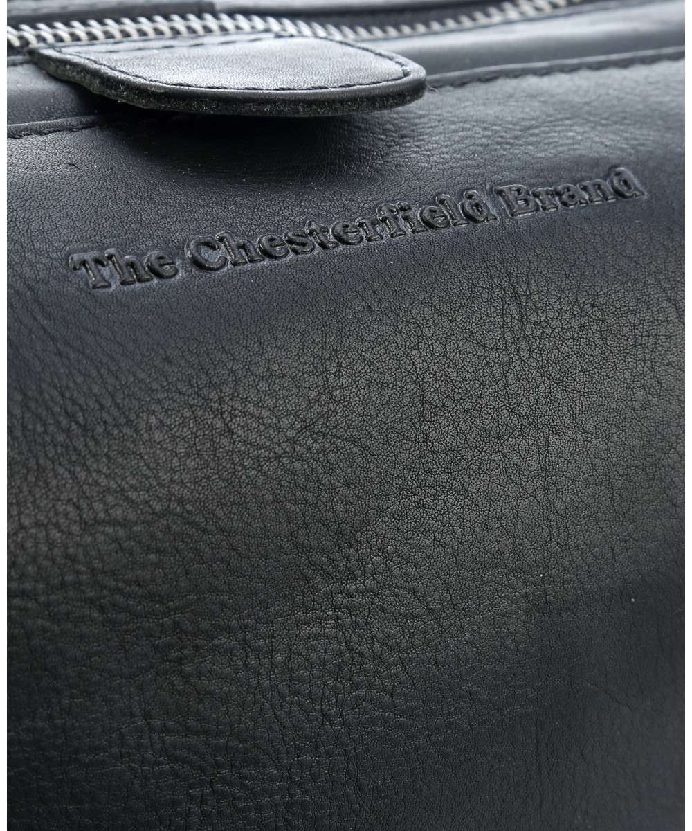 The Chesterfield Brand Vince Toalettmappe I Skinn Svart