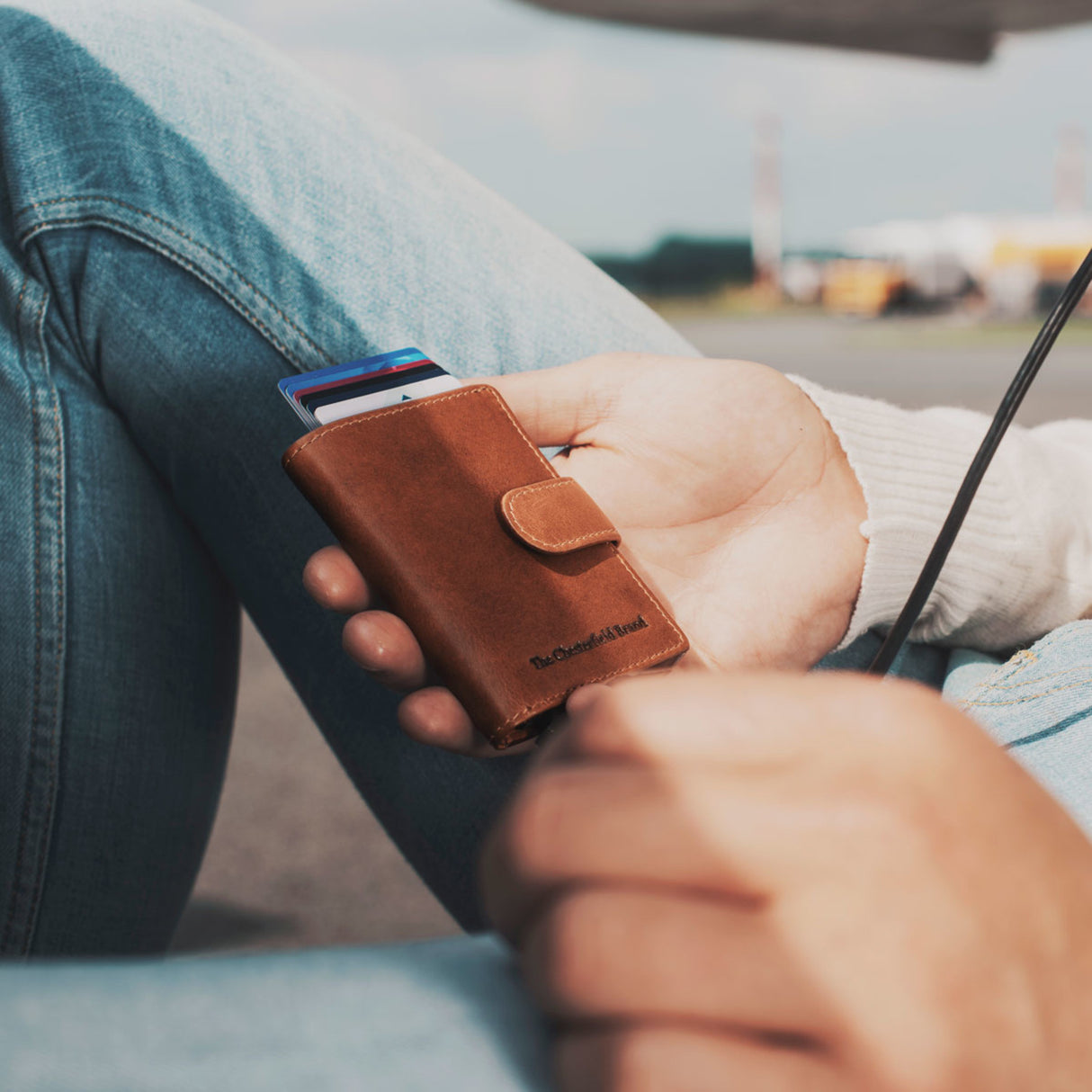 The Chesterfield Brand Loughton Kortholder I Skinn Cognac