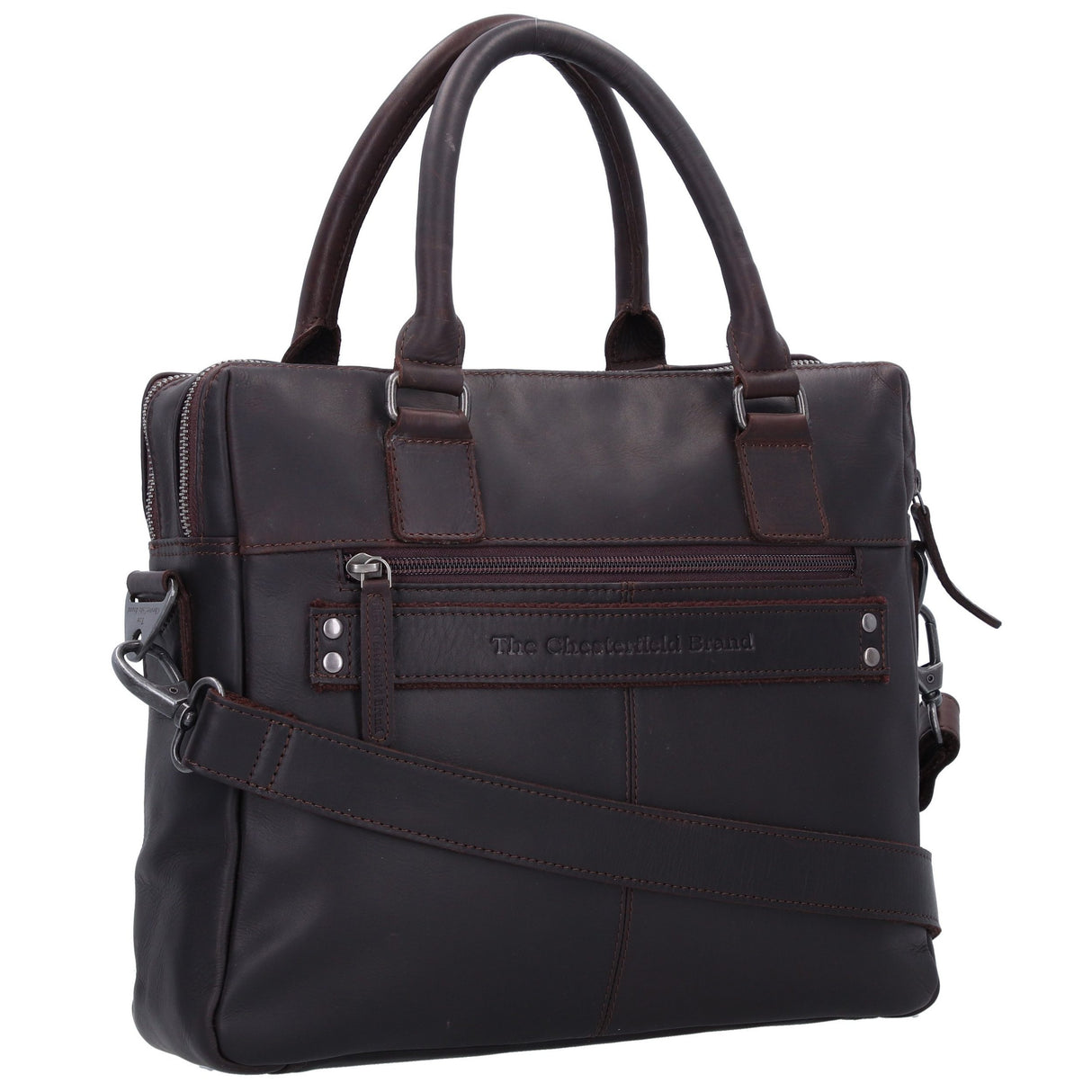 The Chesterfield Brand Santiago 14" Pc Veske I Skinn Brun