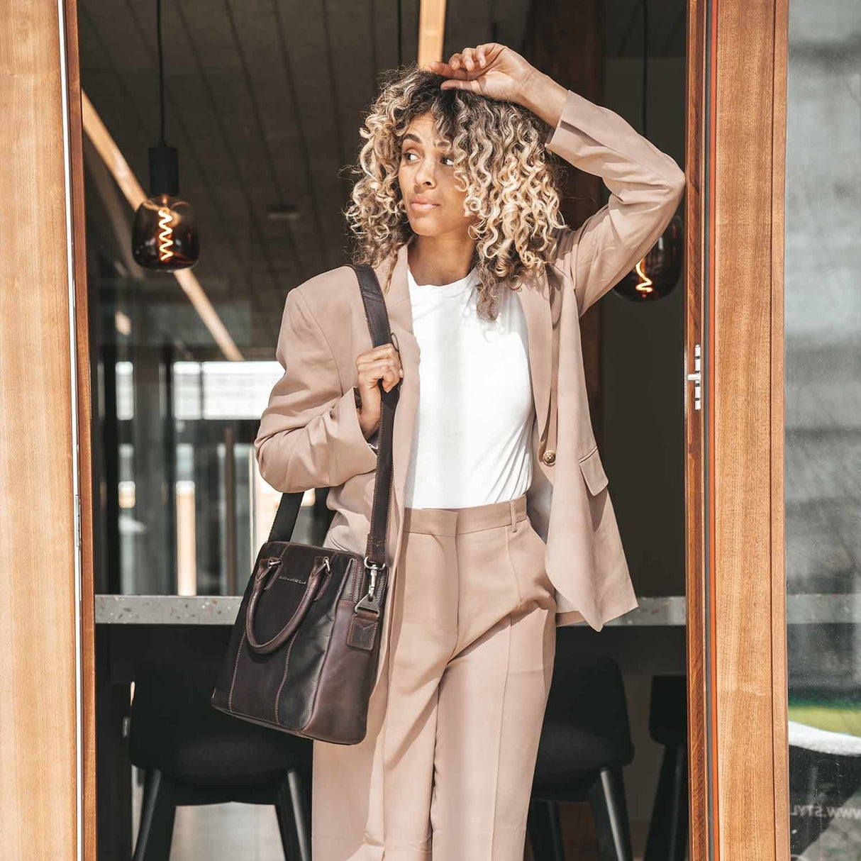 The Chesterfield Brand Santiago 14" Pc Veske I Skinn Brun