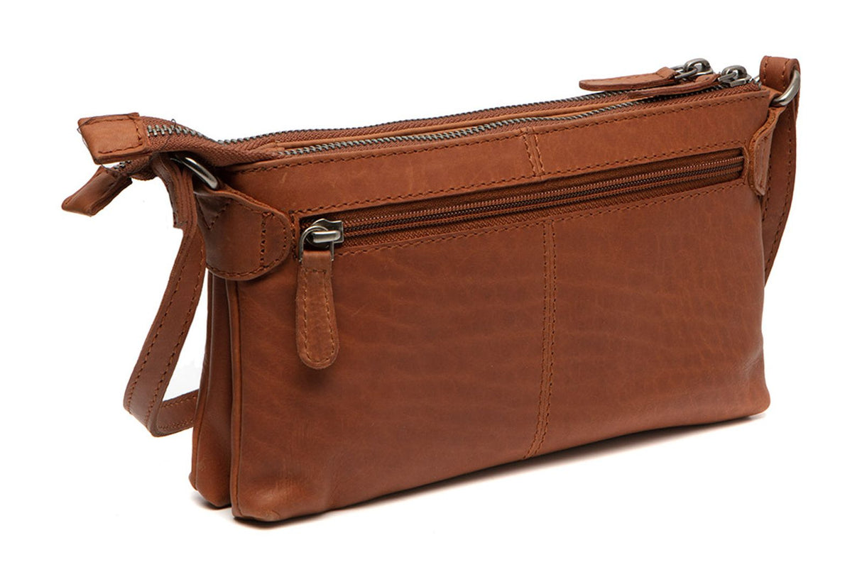 The Chesterfield Brand Sisli Liten Crossover Veske I Skinn Cognac