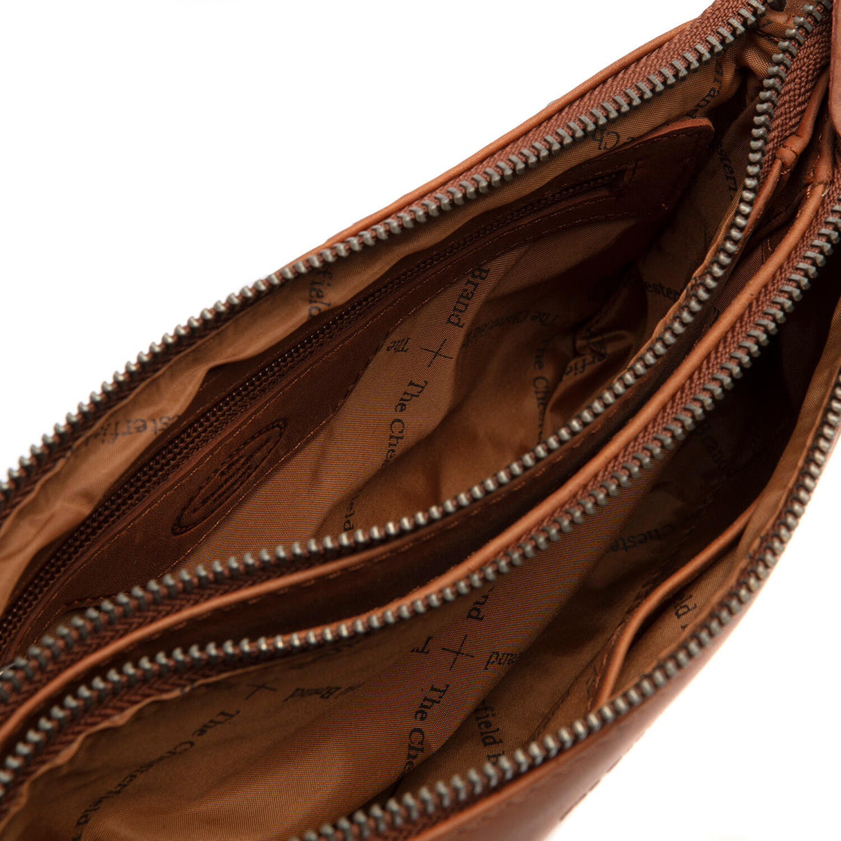 The Chesterfield Brand Sisli Liten Crossover Veske I Skinn Cognac