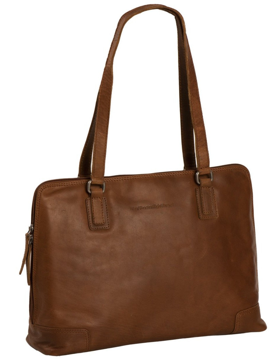 The Chesterfield Brand Flint Skulderveske I Skinn Cognac