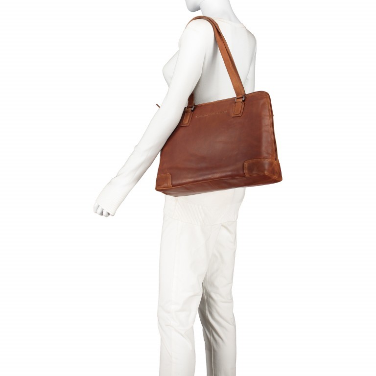 The Chesterfield Brand Flint Skulderveske I Skinn Cognac