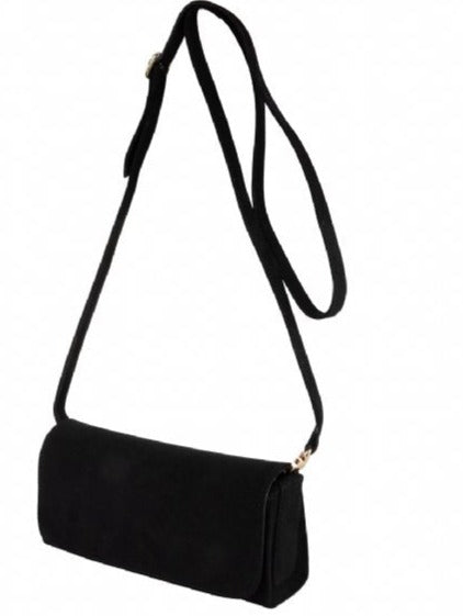 Unisa Zdream Clutch Veske i Semsket Skinn Svart