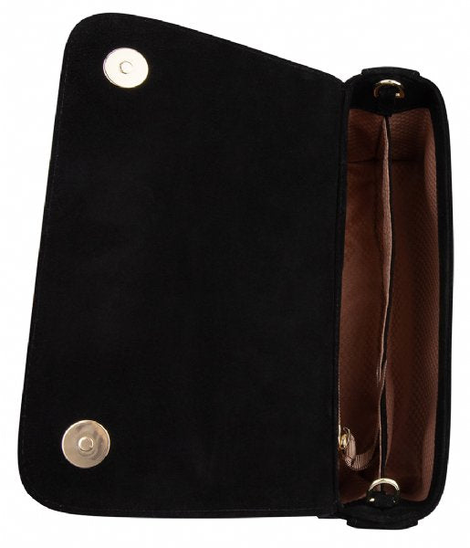 Unisa Zdream Clutch Veske i Semsket Skinn Svart