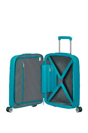American Tourister StarVibe Utvidbar Kabinkoffert 55 cm Blå (Tonic)