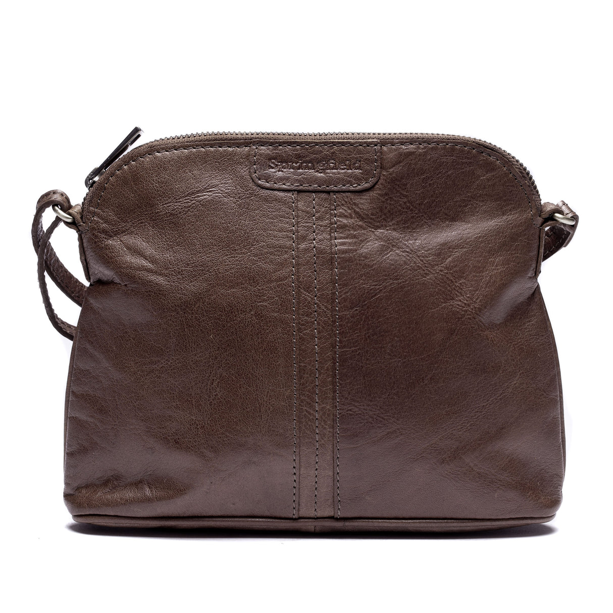 Springfield Liten Crossoverveske I Skinn Brun
