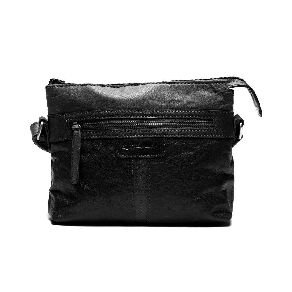 Springfield Liten Crossoverveske I Skinn Svart