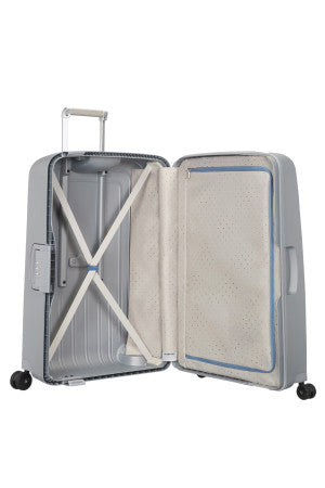 Samsonite S`Cure Hard Kabinkoffert Silver