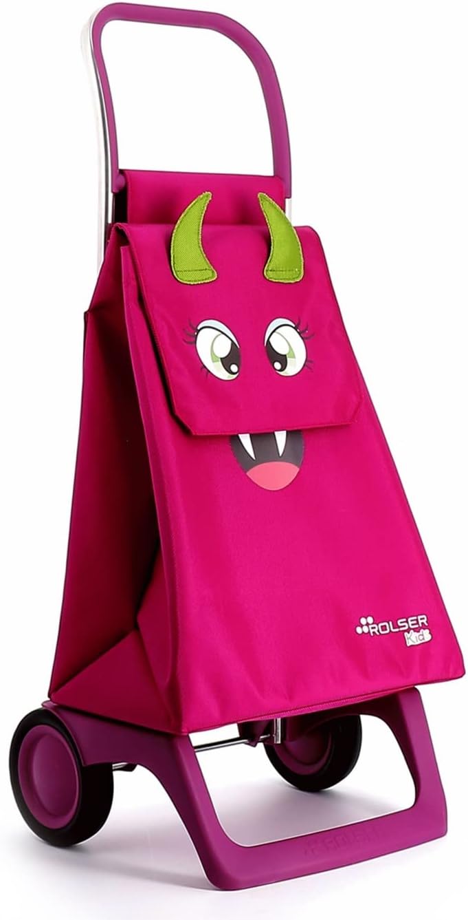 Rolser Monster Kid MF Joy Shoppingvogn med 2 hjul Rose