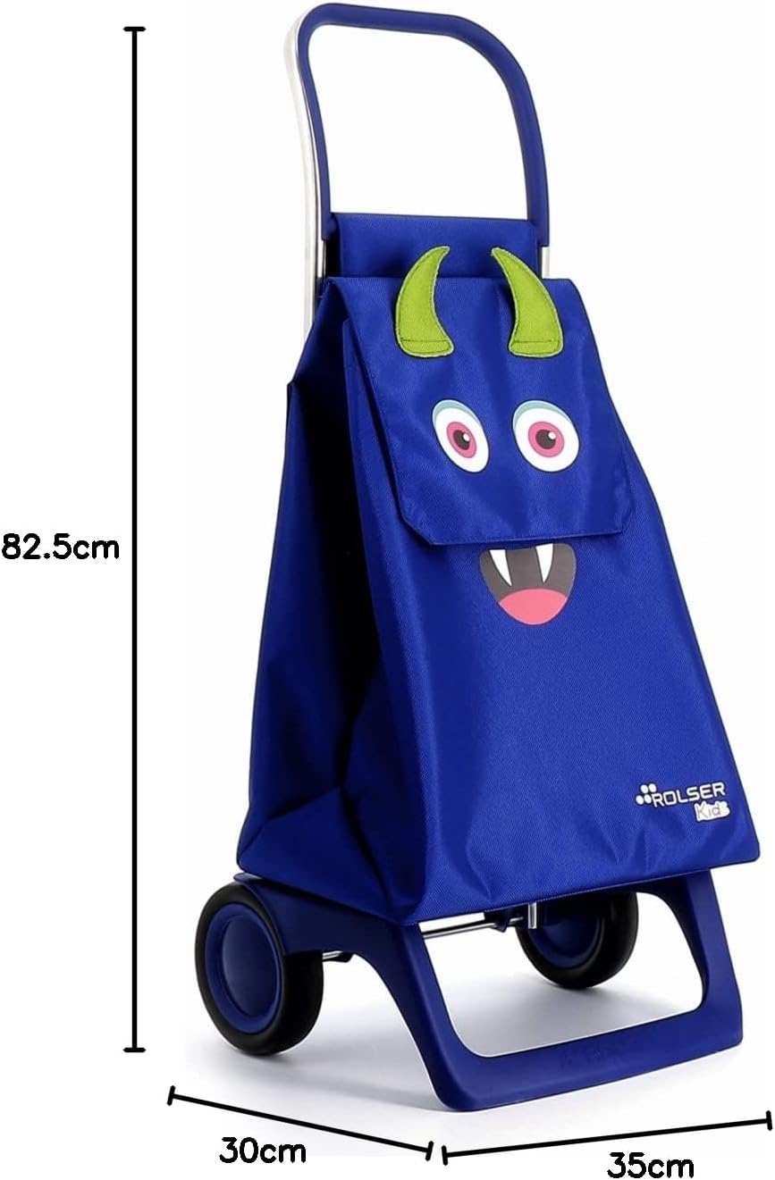 Rolser Monster Kid MF Joy Shoppingvogn med 2 hjul Blå