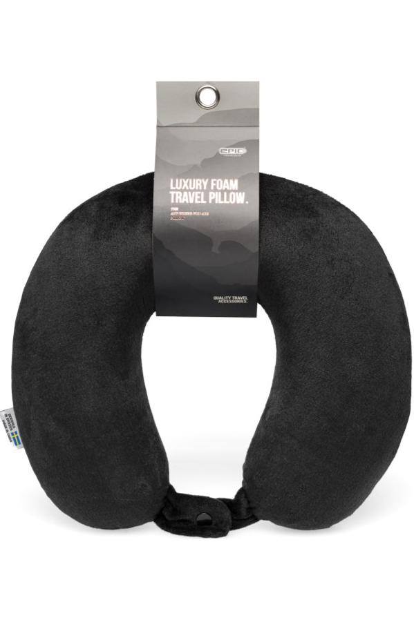 Epic Luxury Foam Travel Pillow svart