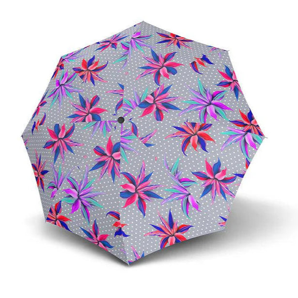 Knirps Liten Windproof Lomme Paraply Med Manuell Åpning Lukking grå