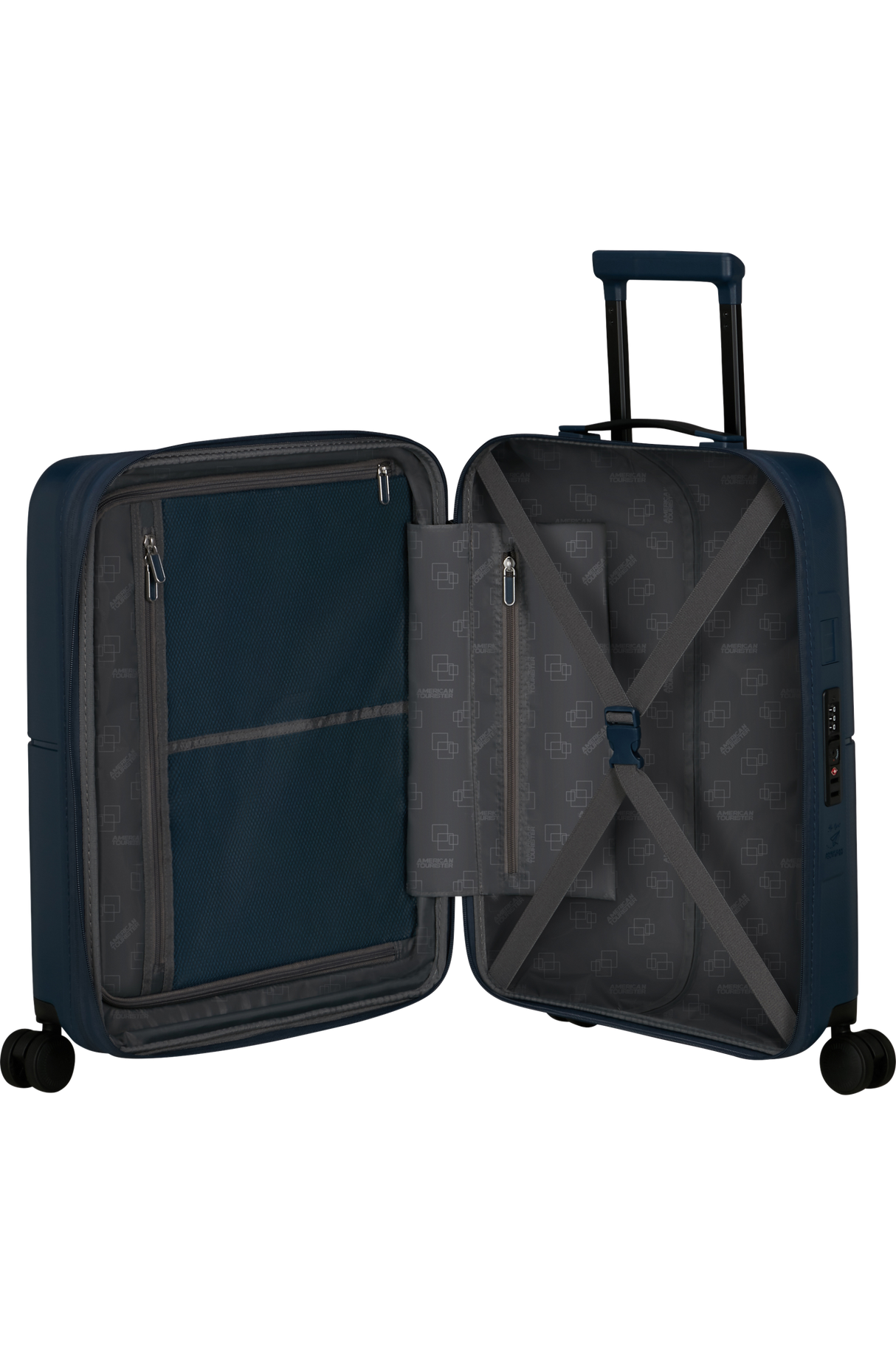 American Tourister Dashpop Utvidbar Kabinkoffert Midnight Blue