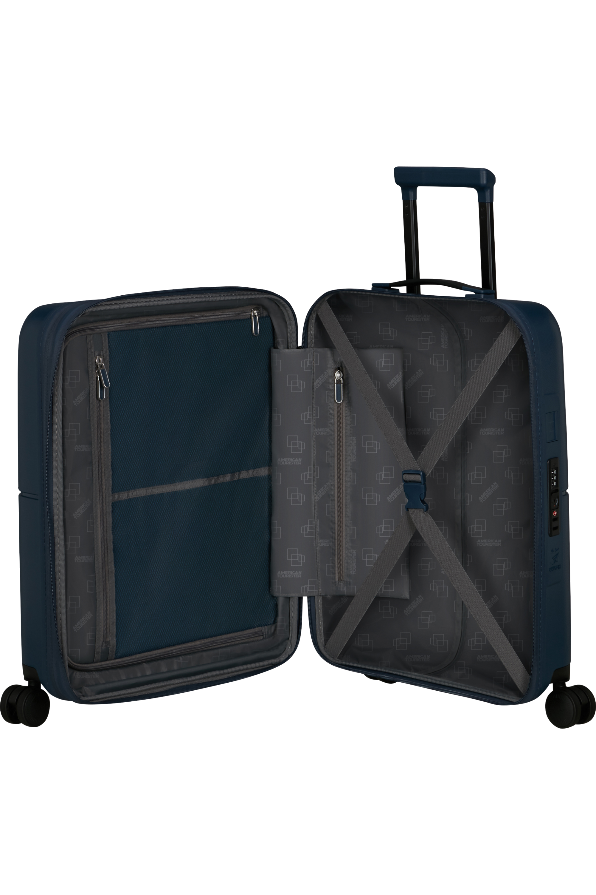 American Tourister Dashpop Utvidbar Kabinkoffert Midnight Blue