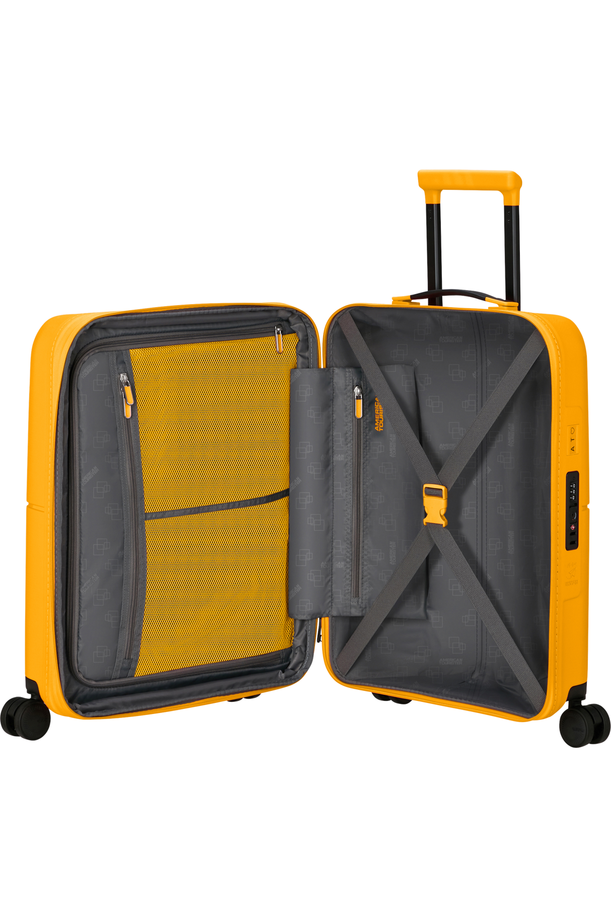 American Tourister Dashpop Utvidbar Kabinkoffert Golden Yellow