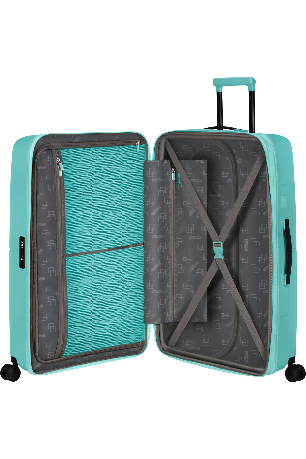 American Tourister Dashpop Utvidbar Koffert 77 cm Aqua Sky