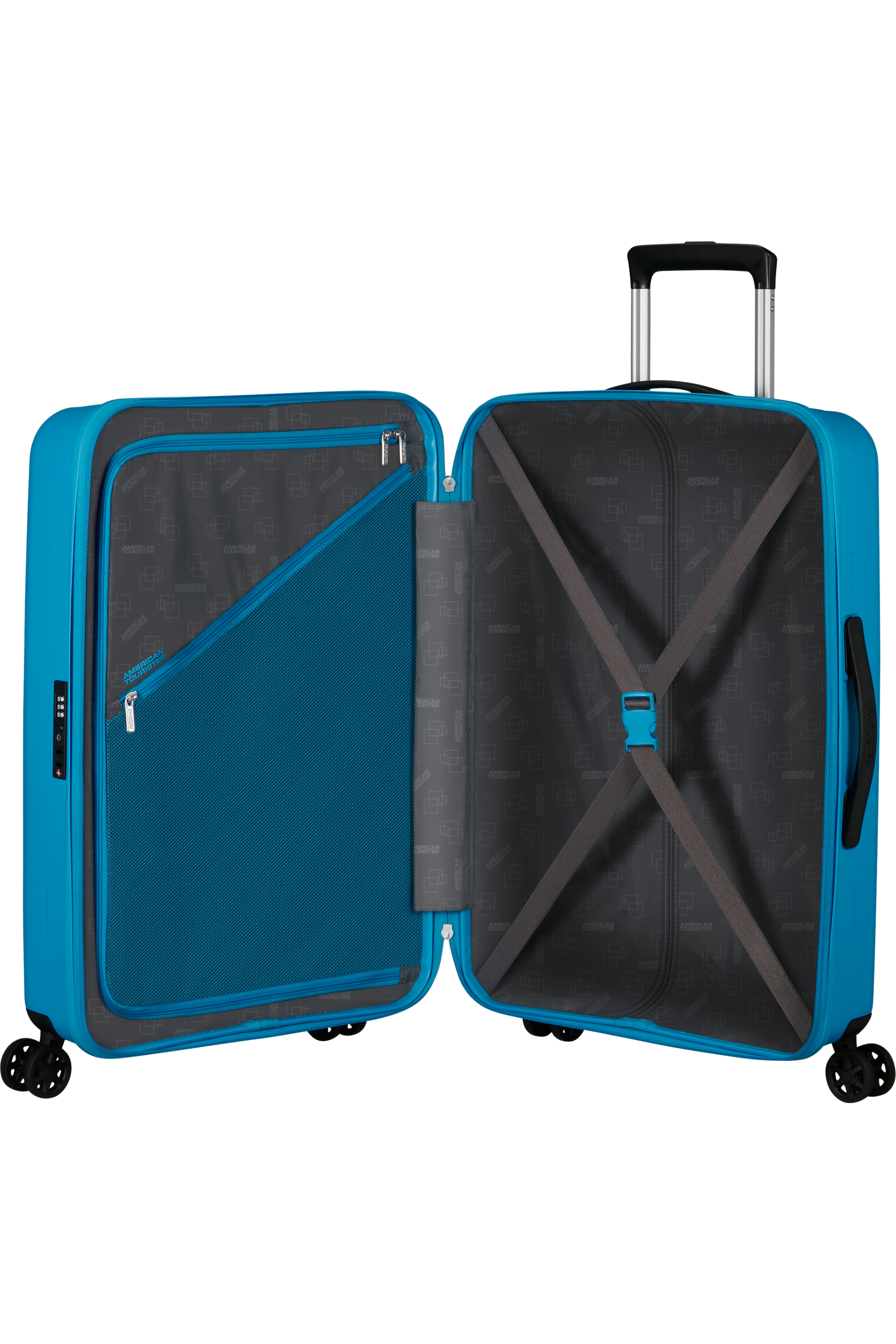 American Tourister Rejoy Koffert 68 Cm Azure Blue