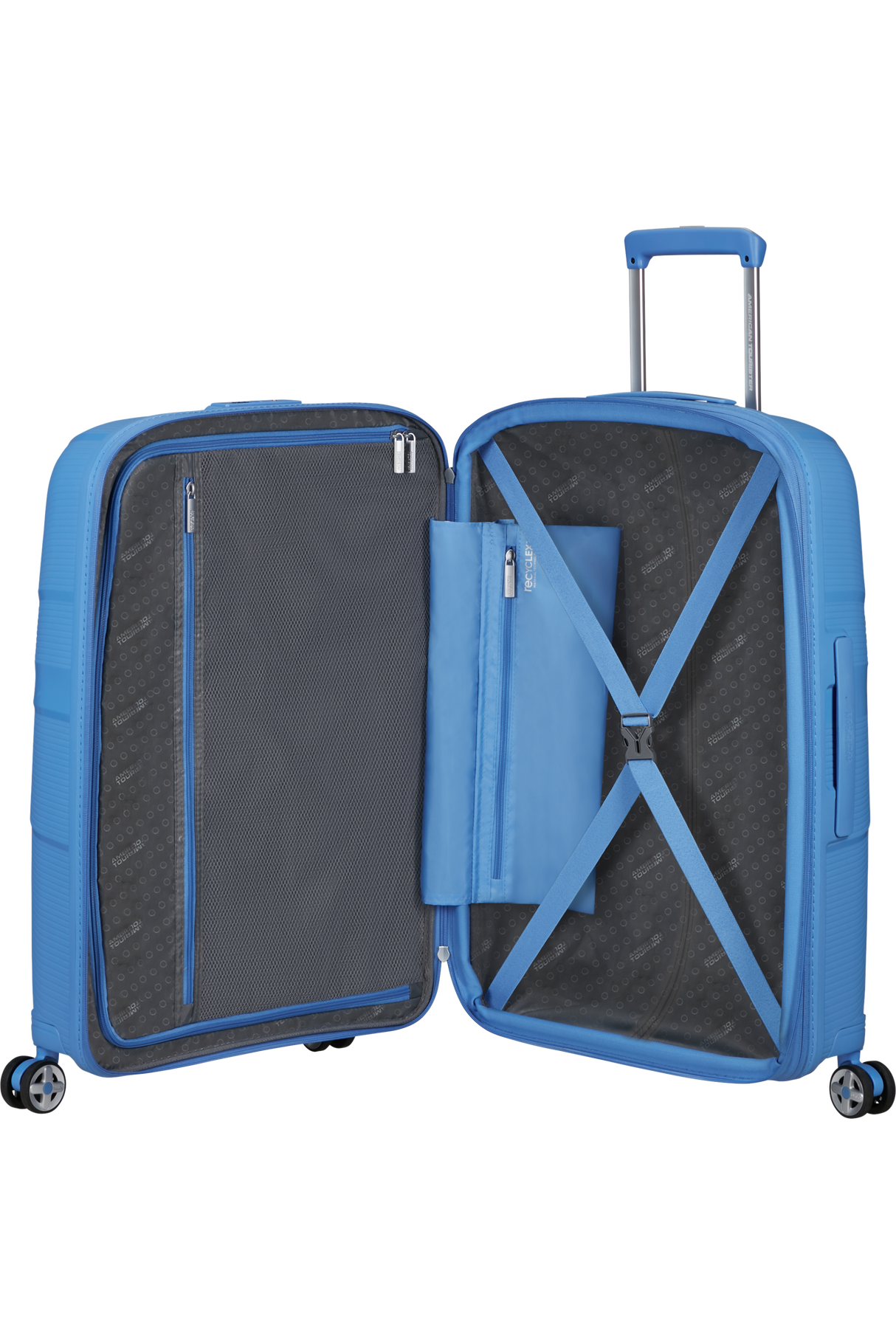 American Tourister StarVibe Mellomstor Utvidbar Koffert 67 cm Blue