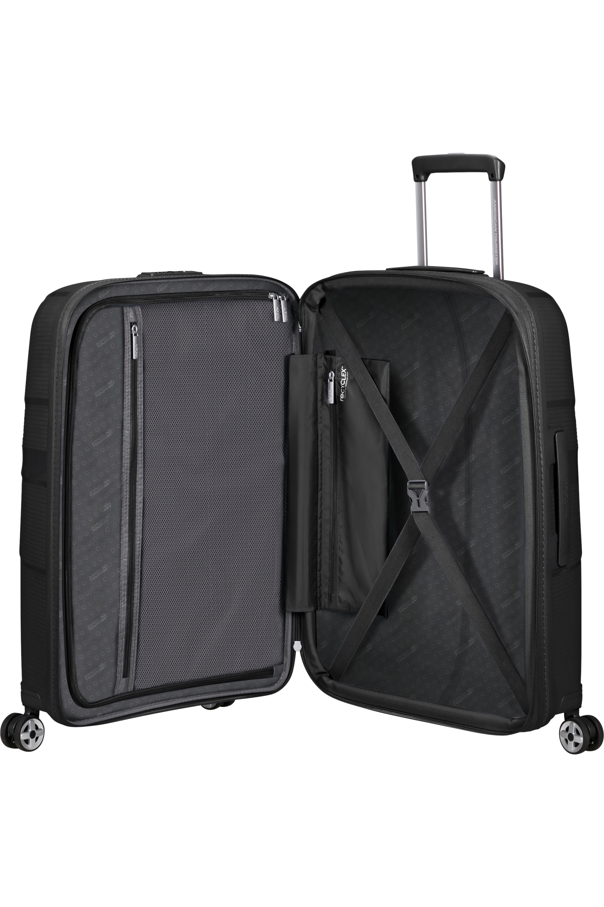 American Tourister StarVibe Mellomstor Utvidbar Koffert 67 cm Svart