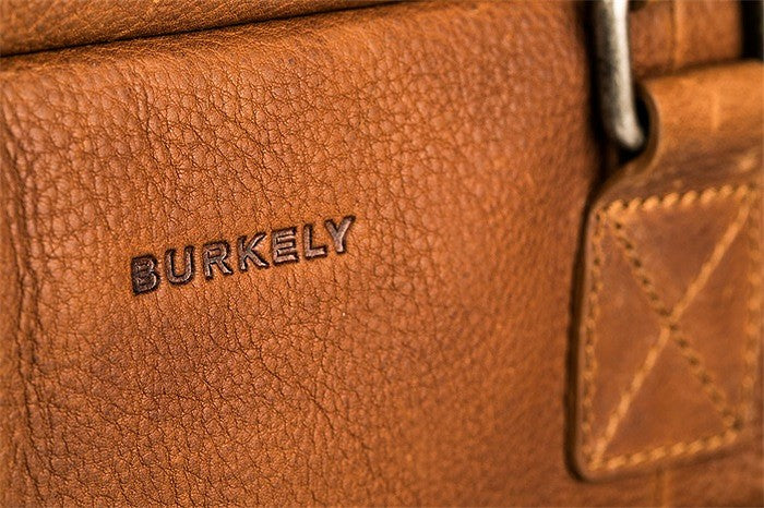 Burkely Fundametals Antique Avery 1-Zip 15,6" Pc veske I Skinn Cognac