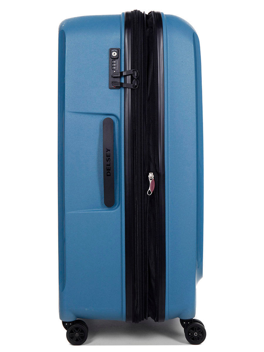 Delsey Belmont Plus Ekstra Stor Utvidbar Koffert Zinc Blue
