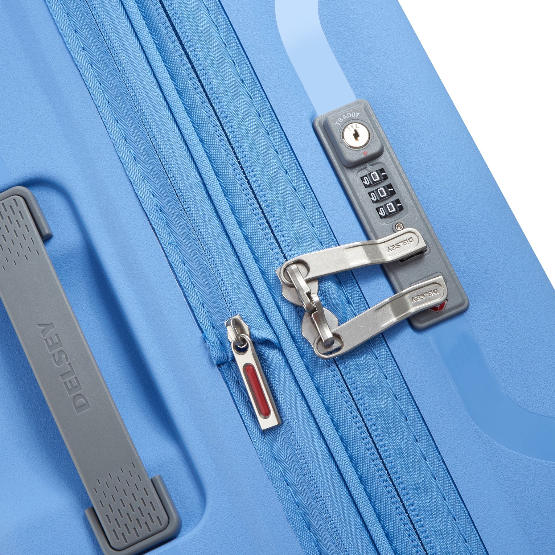 Delsey Clavel Hard Mellomstor Utvidbar Koffert Med 4 Hjul 70 cm Lavender Blue