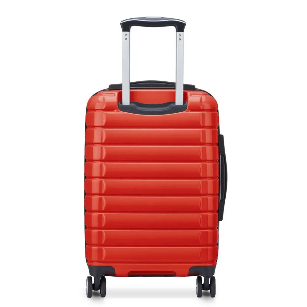 Delsey Shadow 5.0 Pc Kabinkoffert Med Svart Front Lomme 15,6" Rød