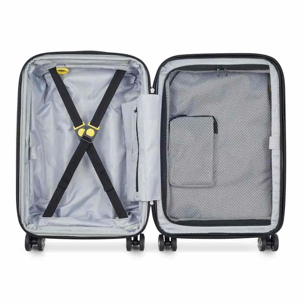 Delsey Shadow 5.0 Pc Kabinkoffert Med Svart Front Lomme 15,6" Rød