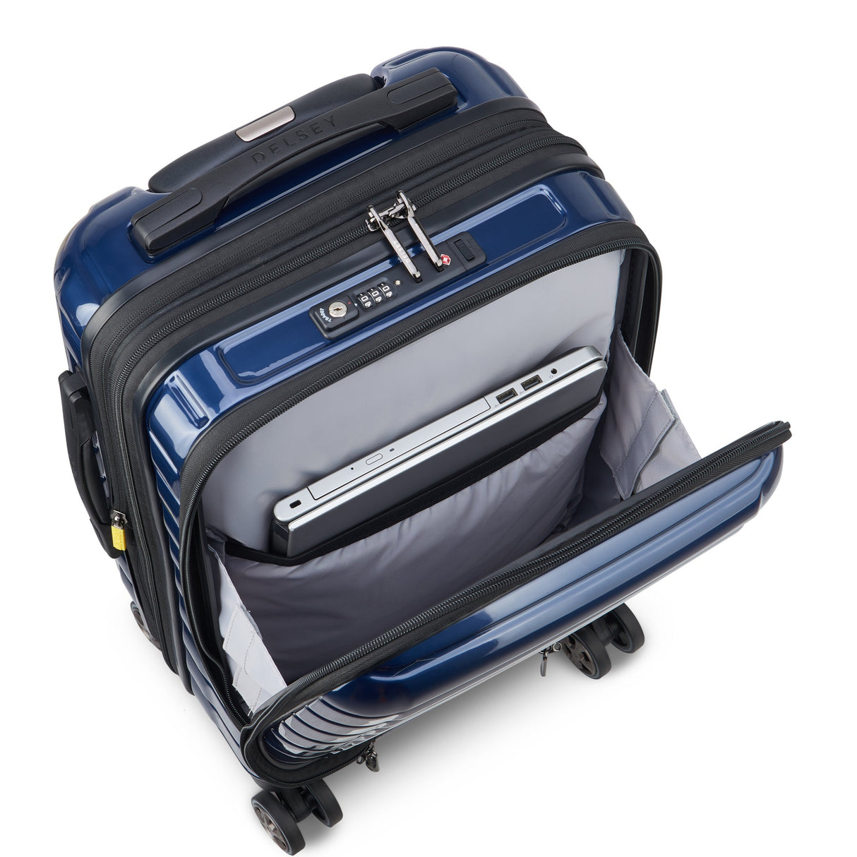 Delsey Shadow 5.0 Utvidbar Business Kabinkoffert med PC-lomme og USB-port 55cm