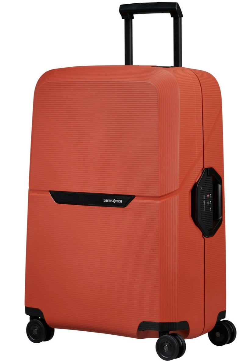 Samsonite Magnum Eco Mellomstor Koffert Med 4 Hjul Maple Orange