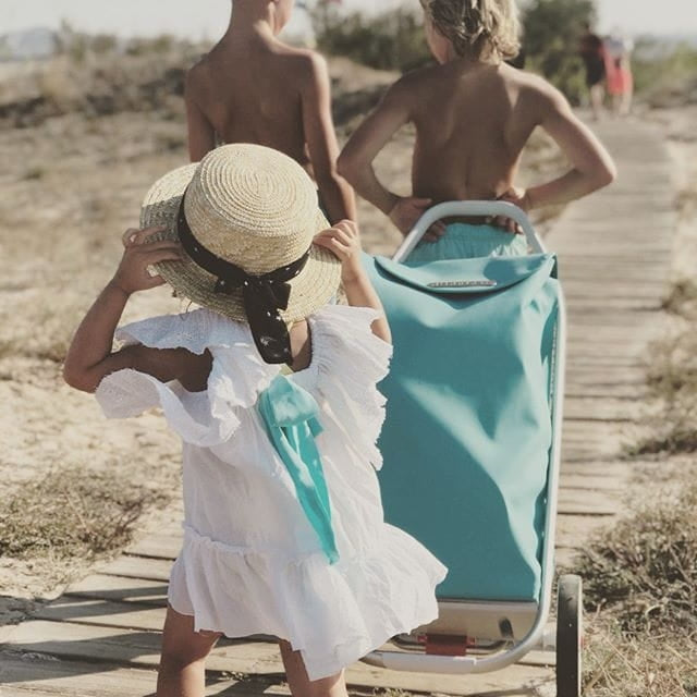 Rolser Com Soft 8 Shoppingvogn Med To Store Hjul 53 L Aqua