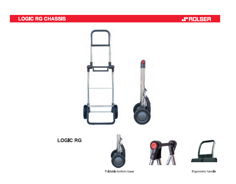 Rolser MF Logic Sammenleggbar Shoppingvogn To Hjul Thermo Svart