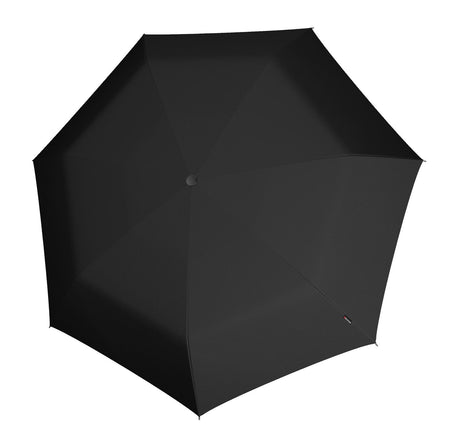 Knirps Liten Windproof Lomme Paraply Med Manuell Åpning Lukking Svart