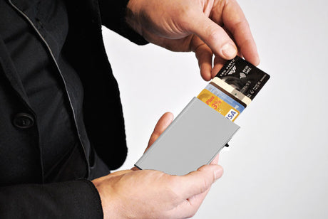 Tru Virtu Mini Kortholder Click & Slide Sølv