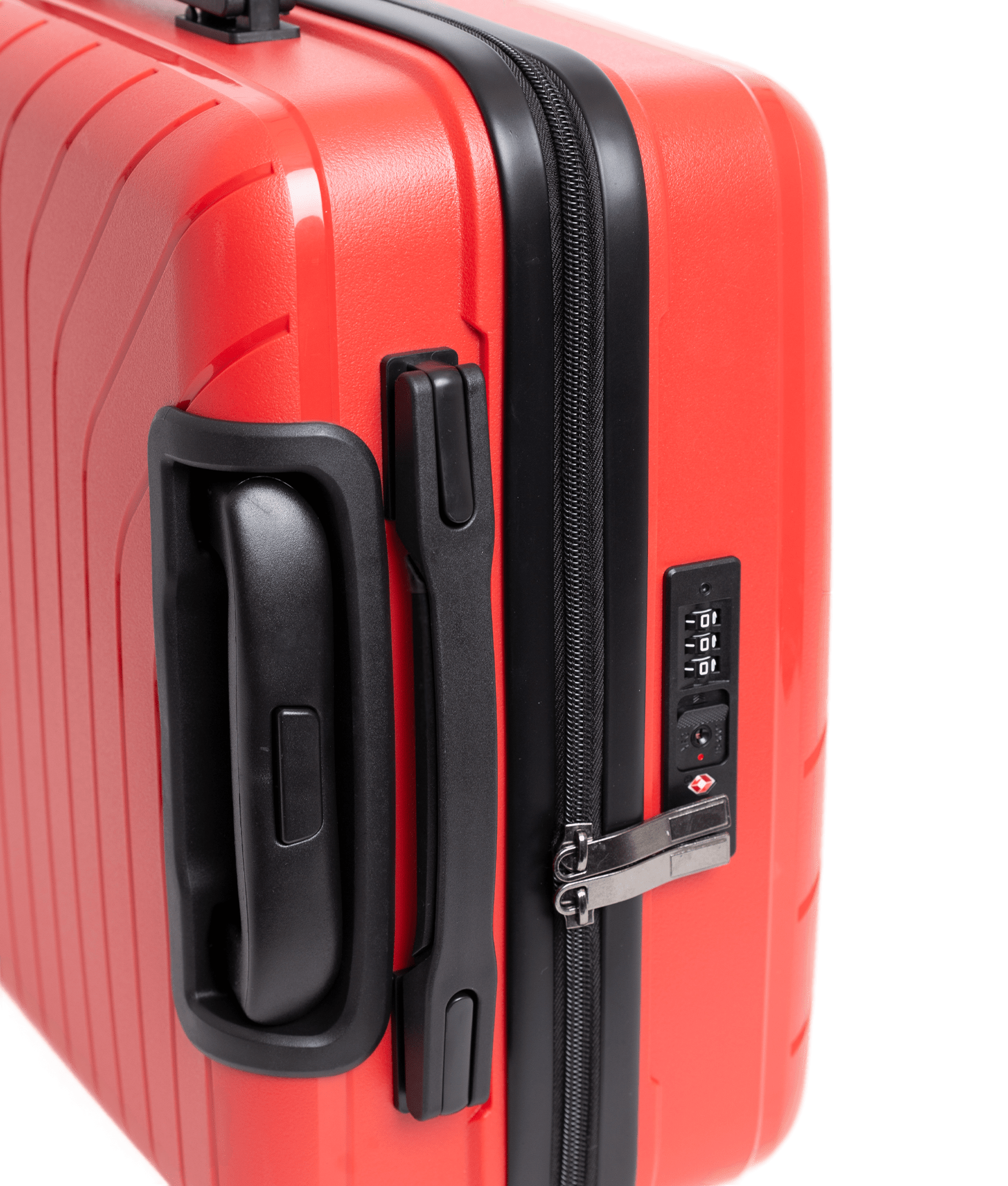 Rød BHC Malaga Mellomstor Koffert Med 4 Hjul 66 cm