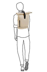 Daniel Ray Rolltop Laptop Ryggsekk 15`6" 15 Liter Off White