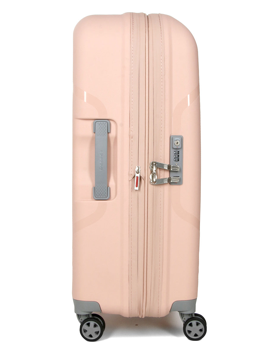Delsey Clavel Hard Mellomstor Utvidbar Koffert Med 4 Hjul 70 cm Rosa