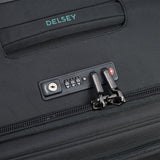 Delsey Helium DLX Utvidbar Mellomstor Koffert Med 4 Hjul 3,8 kg Svart
