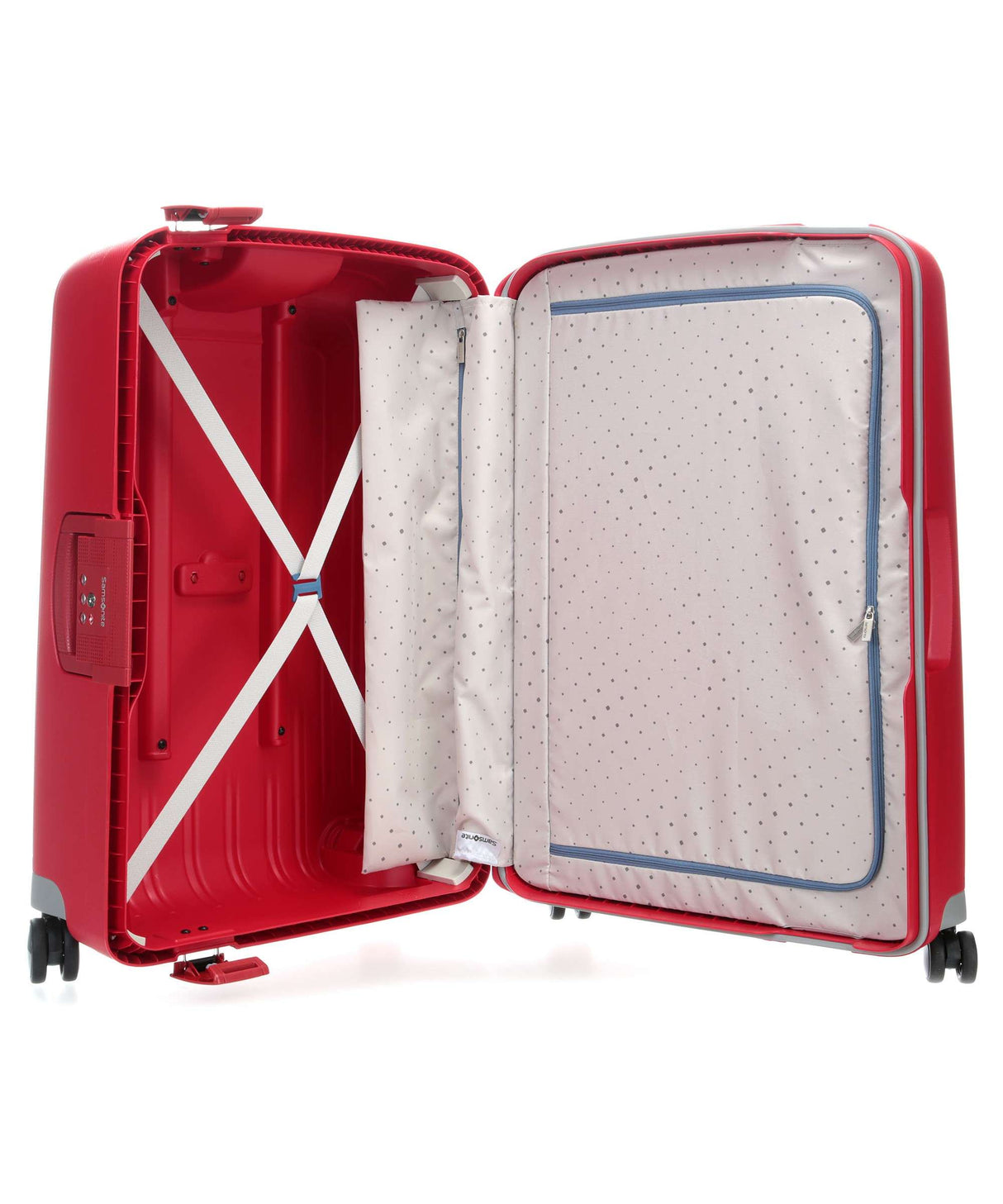 Samsonite S`Cure Hard Mellomstor Koffert Med 4 Hjul 69 cm Rød